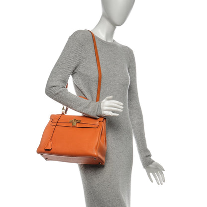 Hermes Togo Kelly Retourne 32 Orange 2 of 23