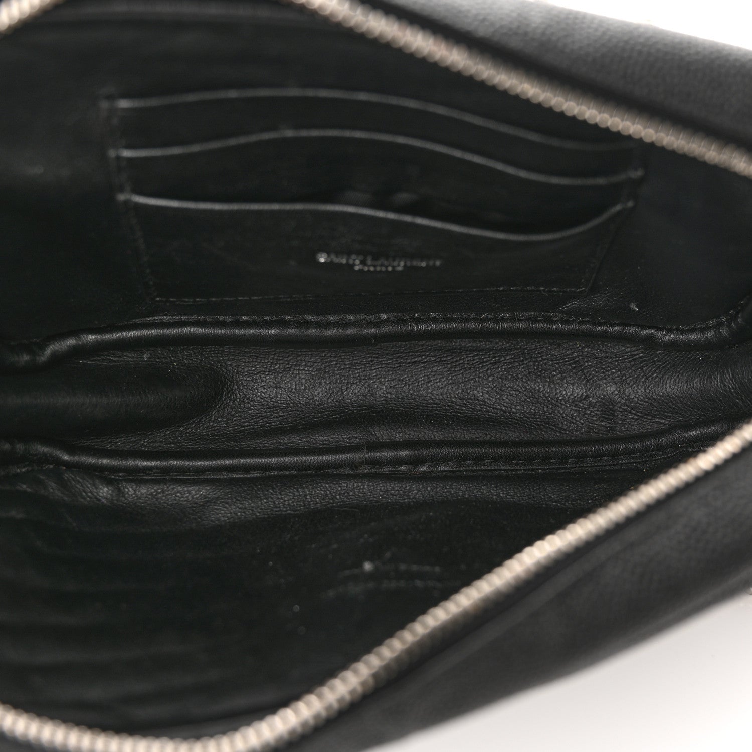 Saint Laurent Grain De Poudre Matelasse Monogram Mini Lou Camera Bag Black 6 of 11
