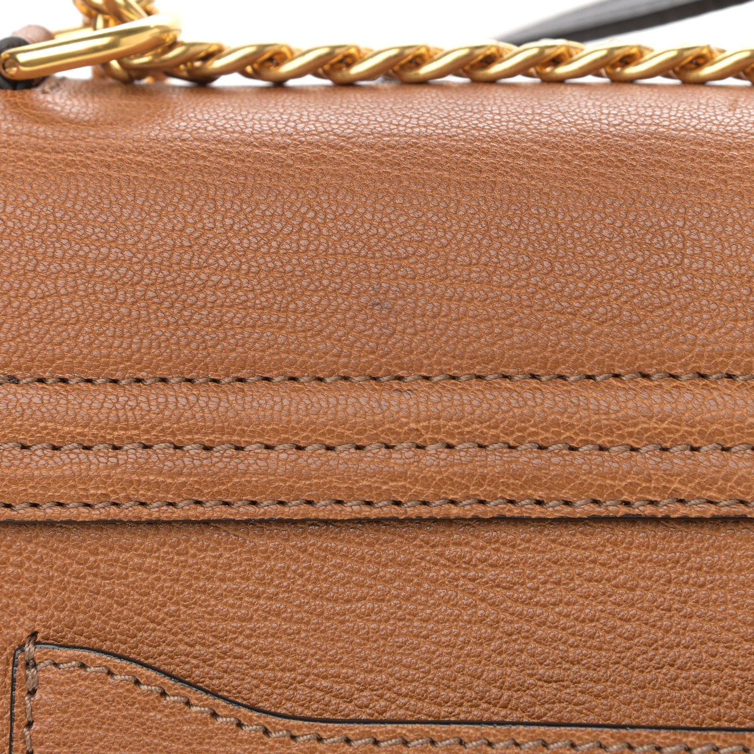 Chloe Goatskin Medium Mily Shoulder Bag Caramel 11 of 12