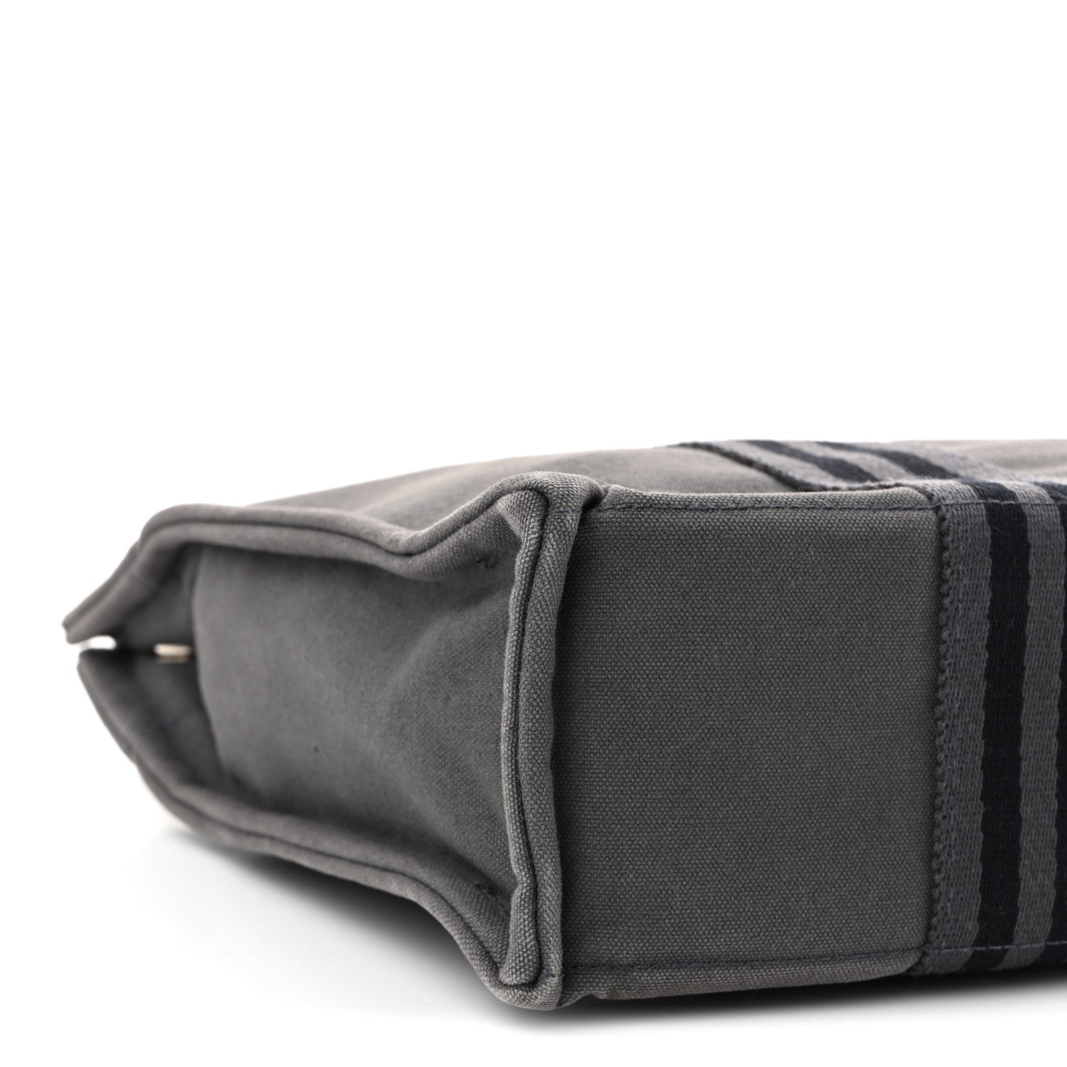 Hermes Canvas Tout Fourre PM Grey 9 of 10