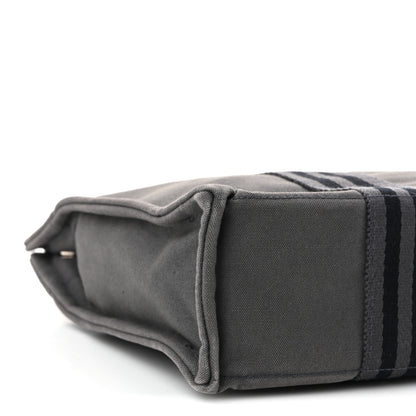 Hermes Canvas Tout Fourre PM Grey 9 of 10