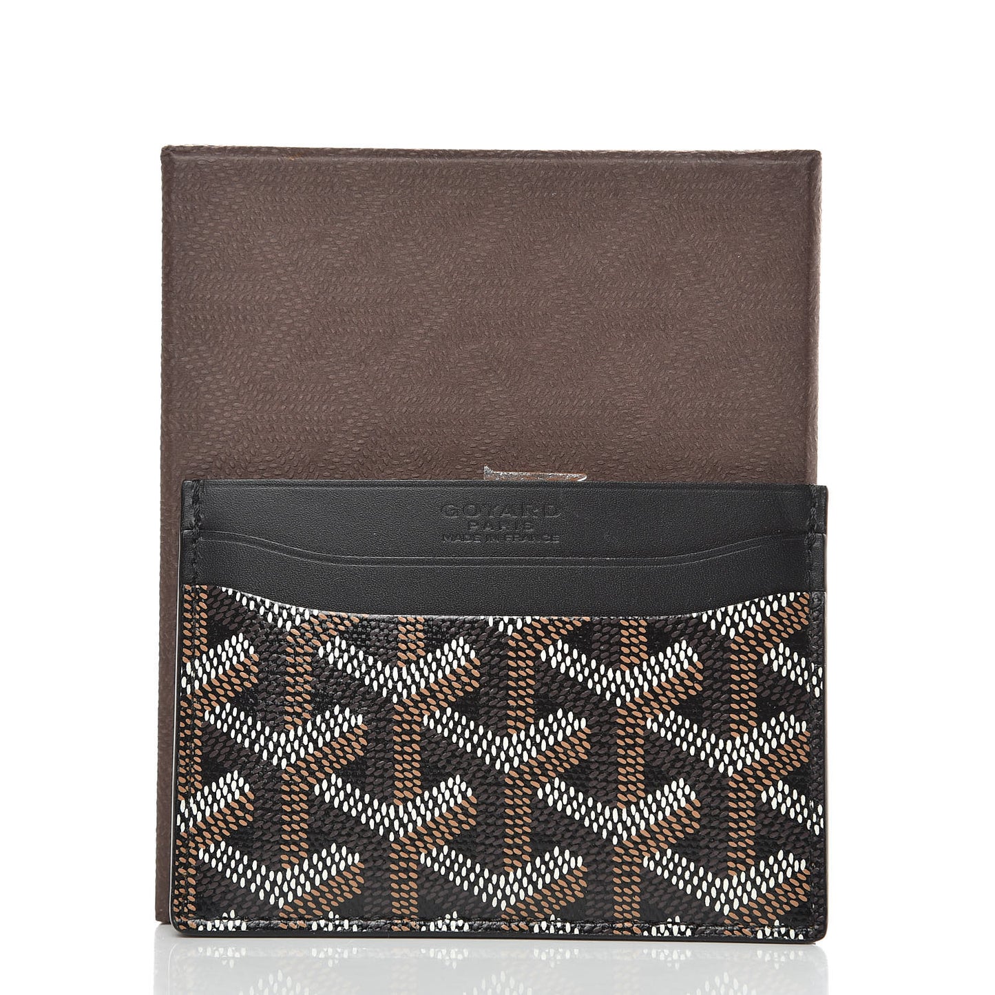 Goyardine Saint Sulpice Card Holder Black