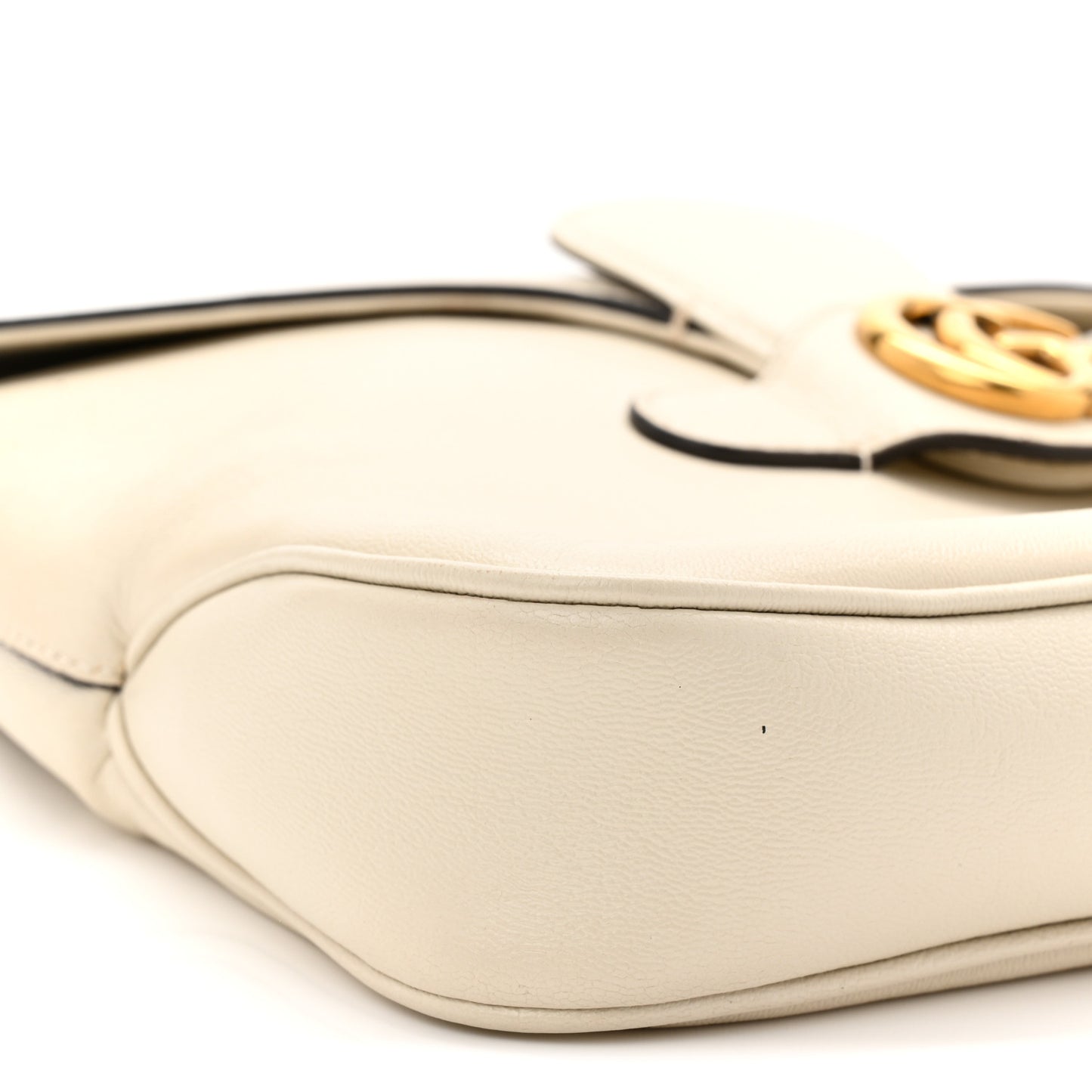 New Sakai Calfskin Lux Medium Dahlia Messenger Shoulder Bag Mystic White