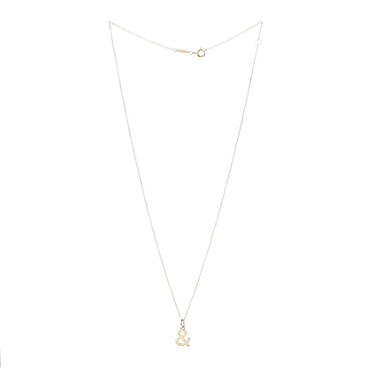 Tiffany 18K Yellow Gold Ampersand Pendant Necklace 3 of 7