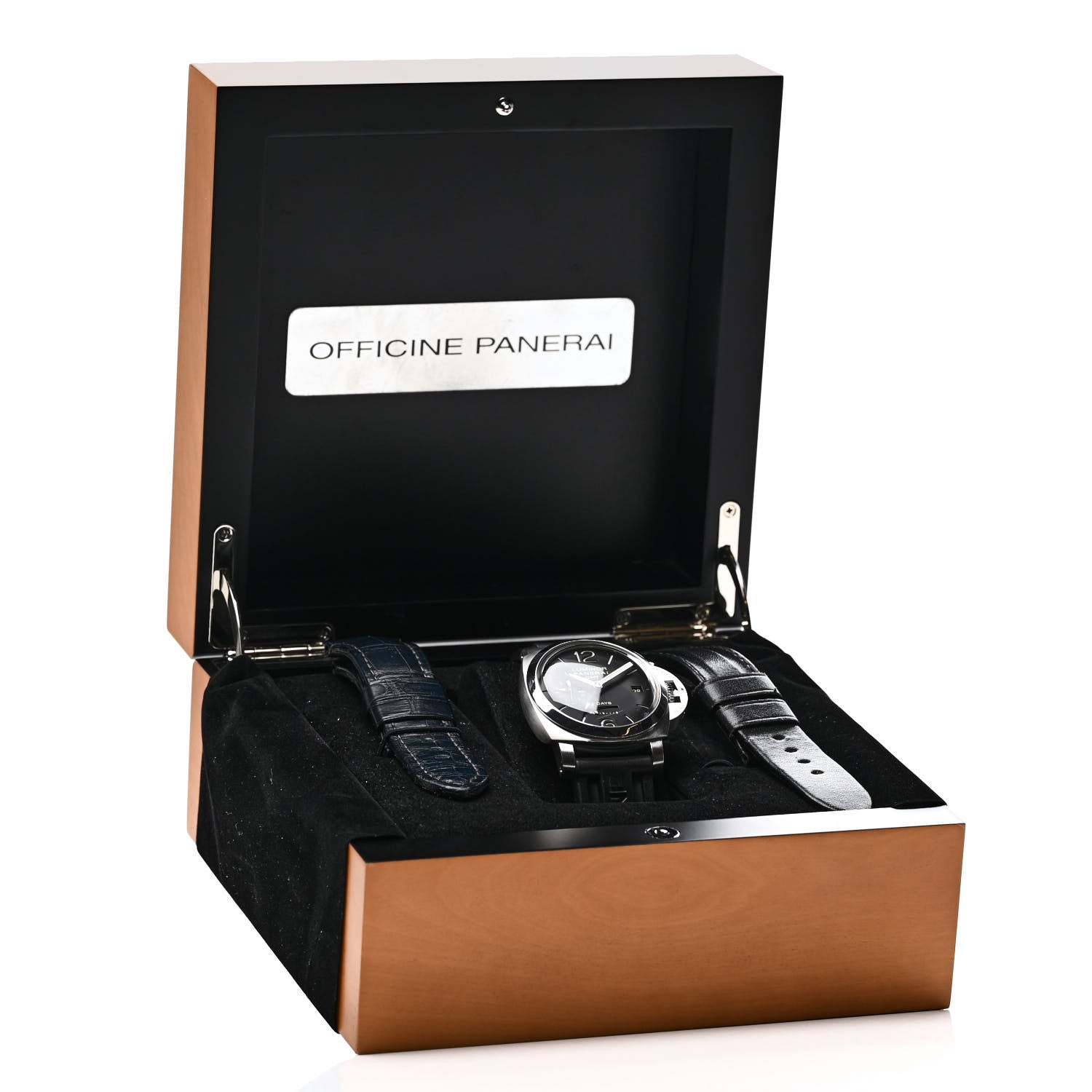 Panerai Stainless Steel Rubber 44mm Luminor 1950 GMT Manual Winding Watch Black PAM00233 5 of 5