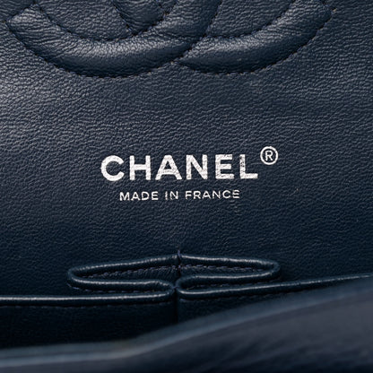 Chanel Caviar Quilted Medium Double Flap Navy 6 of 13