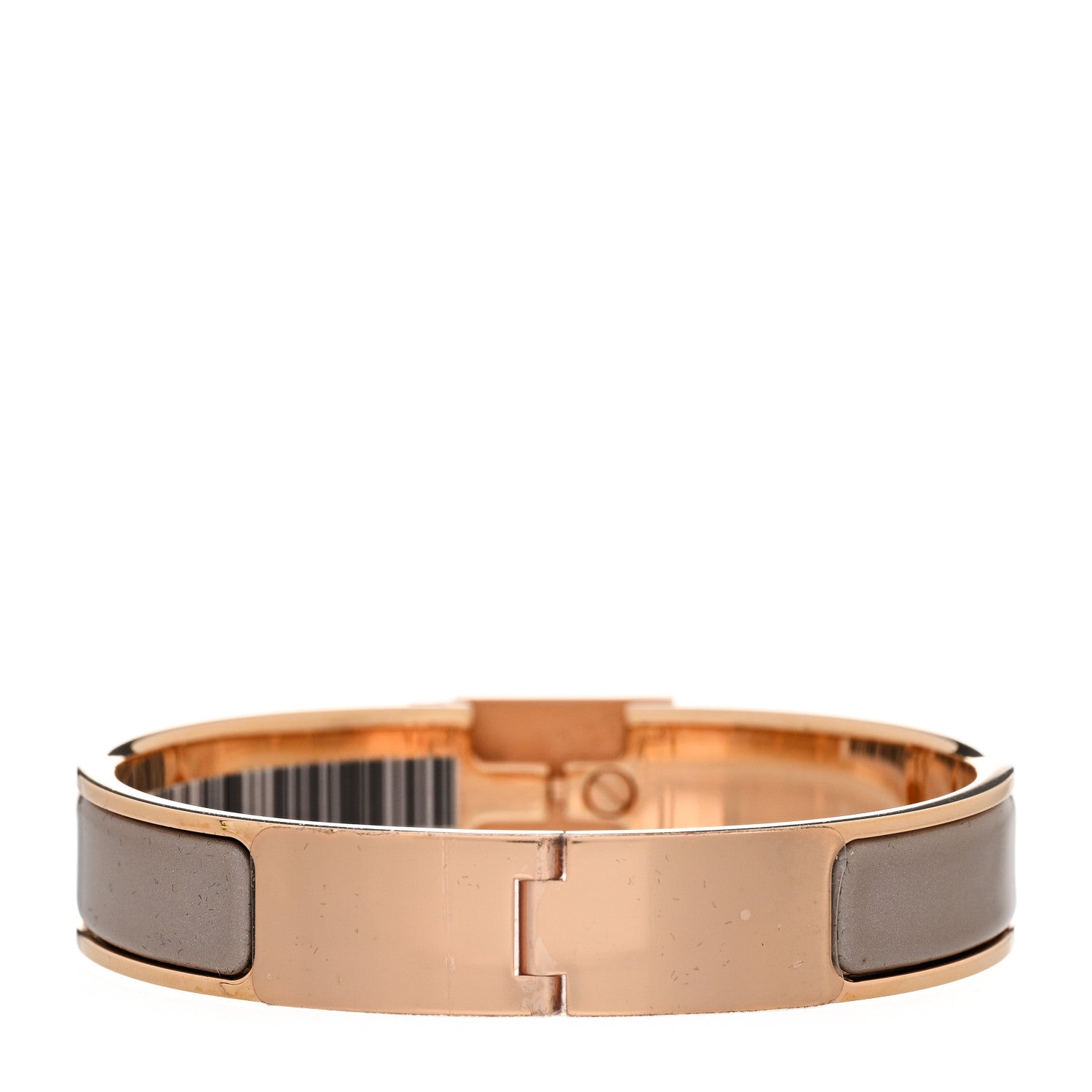 Hermes Enamel Narrow Clic Cadenas Bracelet PM Marron Glace 4 of 5