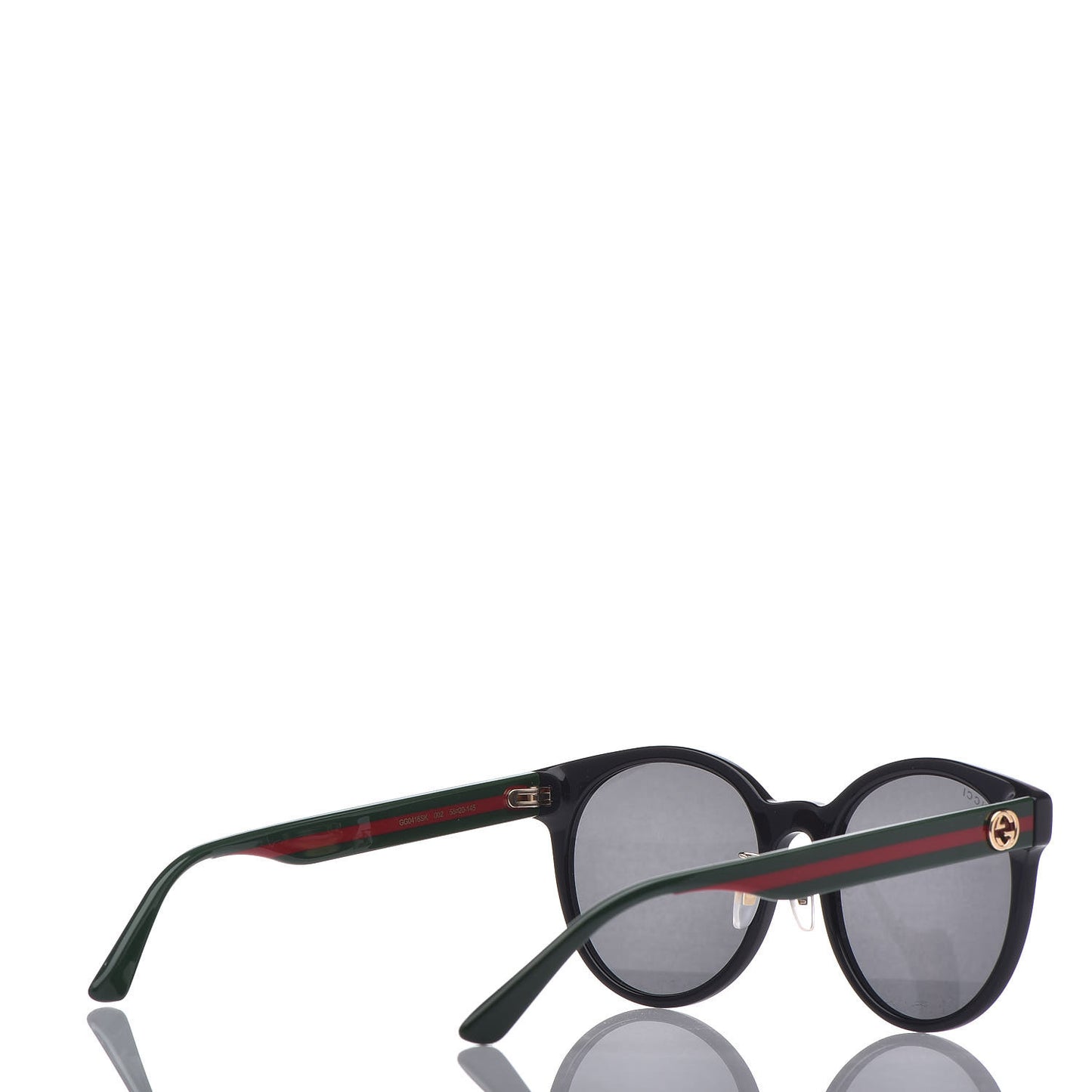 Acetate GG Web Round Eye Sunglasses GG0854SK Black