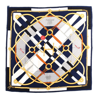 Hermes Cashmere Silk Parcours Sans Faute Shawl 140 1 of 5
