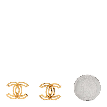 Chanel Metal Obazine CC Earrings Gold 2 of 5