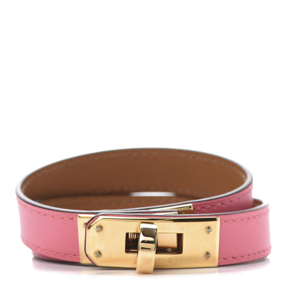 Hermes Swift Kelly Double Tour Bracelet T2 Rose Azalee 1 of 6