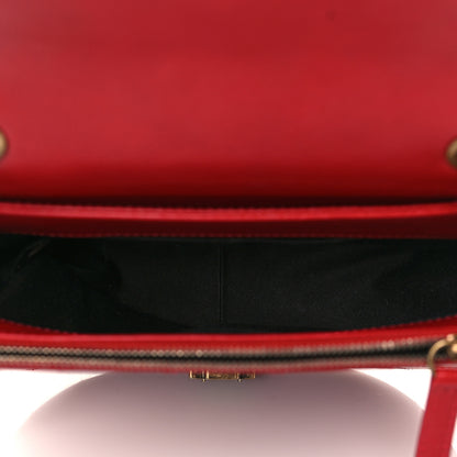 Chanel Shiny Calfskin Goatskin Quilted Small Coco Curve Messenger Flap Red 5 of 9