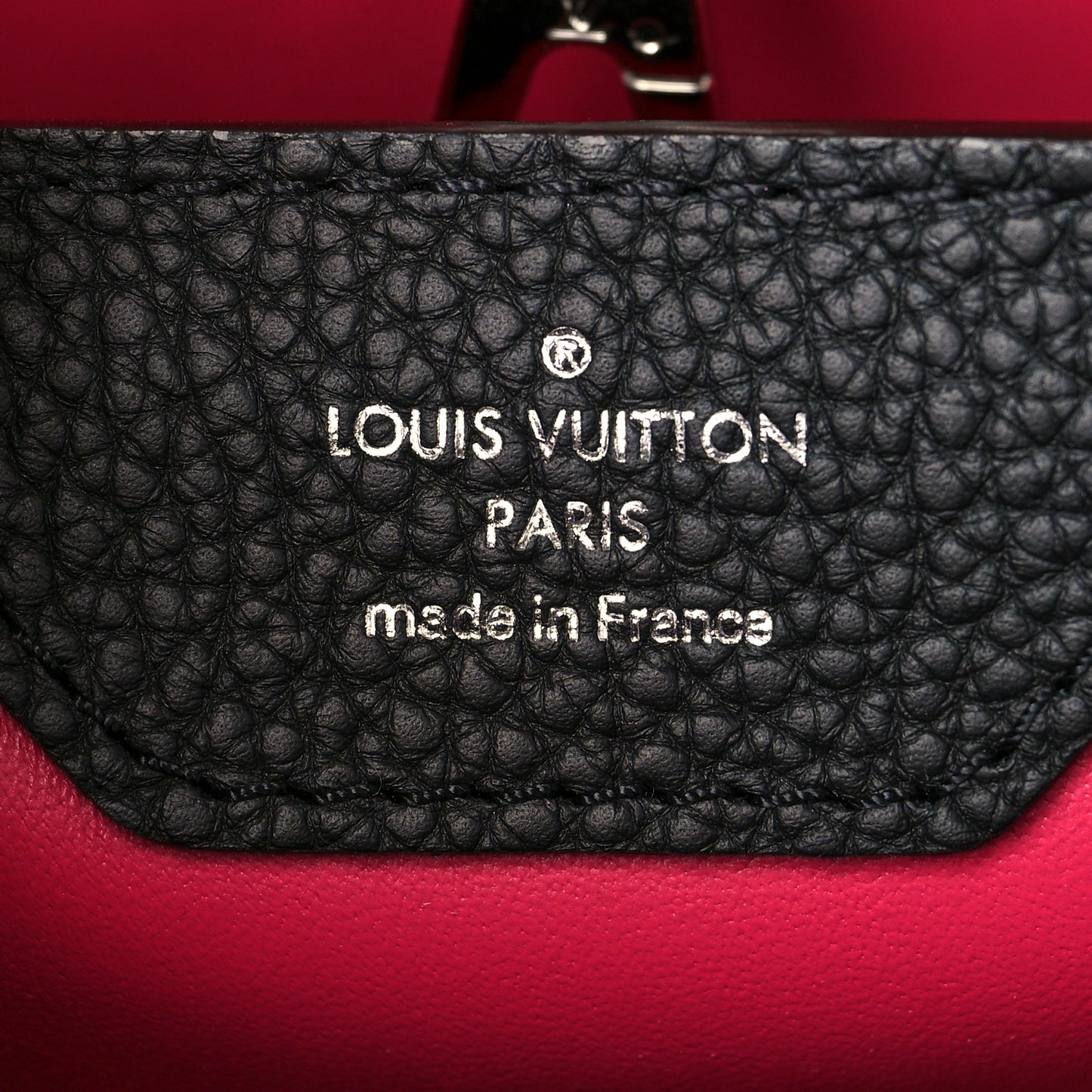 Taurillon Python Capucines PM Black