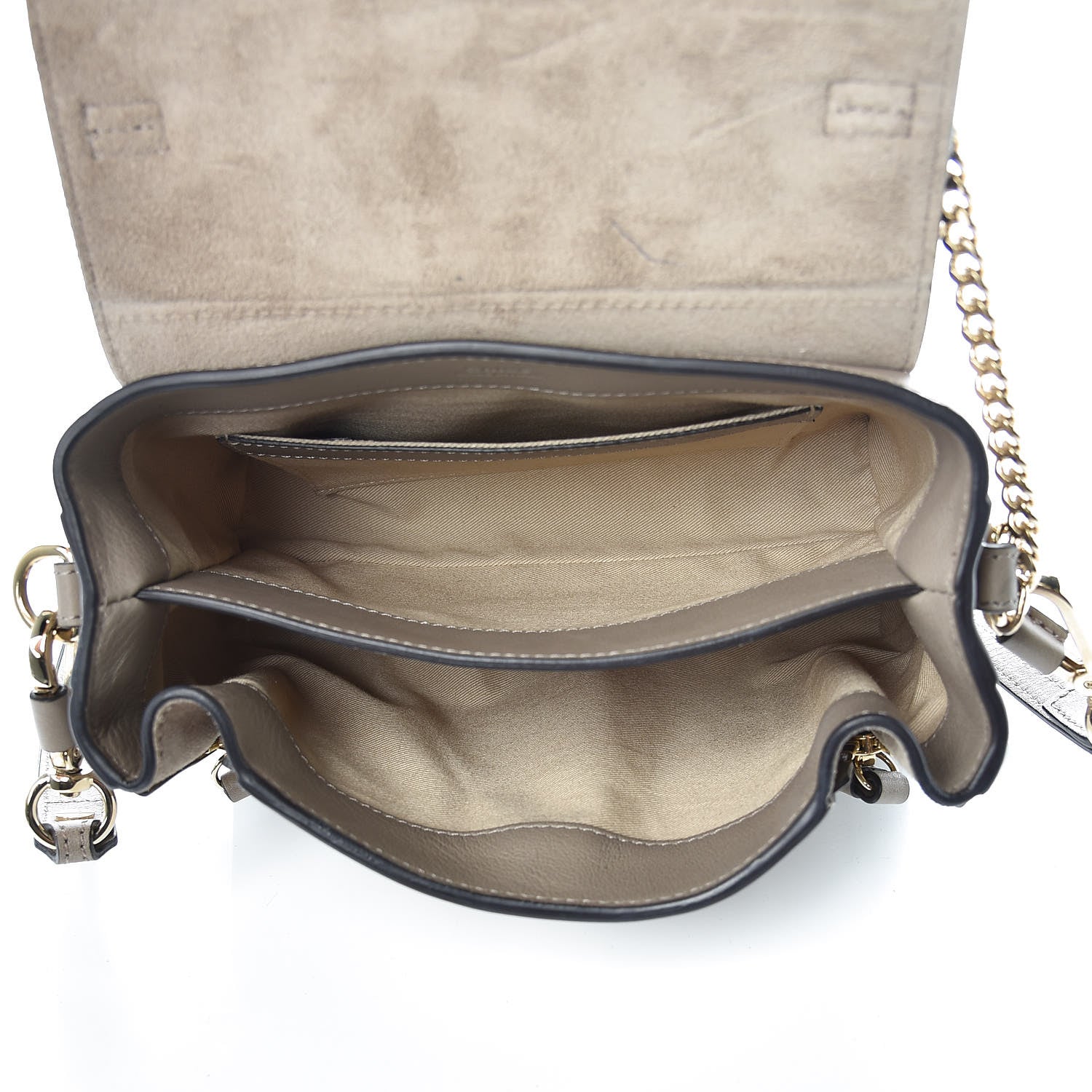 Chloe Calfskin Mini Faye Day Shoulder Bag Motty Grey 7 of 10