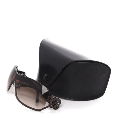 Chanel Swarovski Crystal Camellia CC Sunglasses 4164-B Bronze 8 of 8