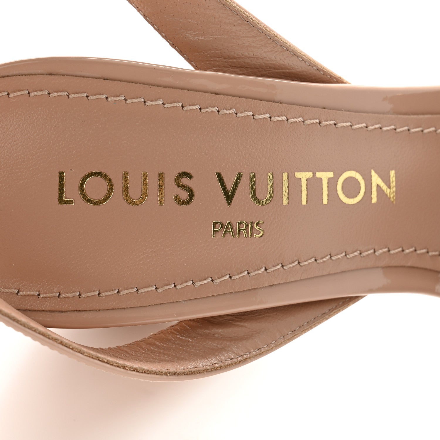 Louis Vuitton Patent Calfskin Shake Sandals 37 Nude Pink 6 of 8
