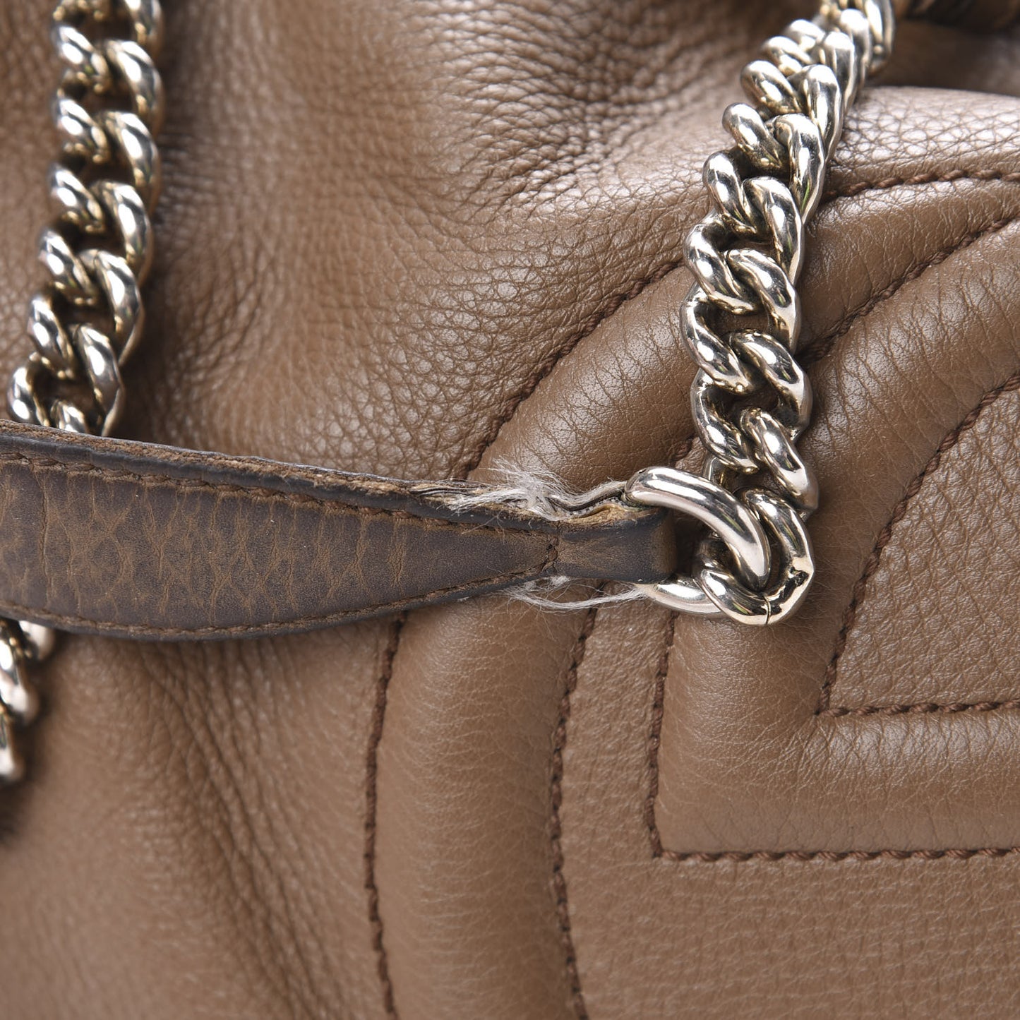 Cellarius Calfskin Medium Soho Chain Shoulder Bag Acero