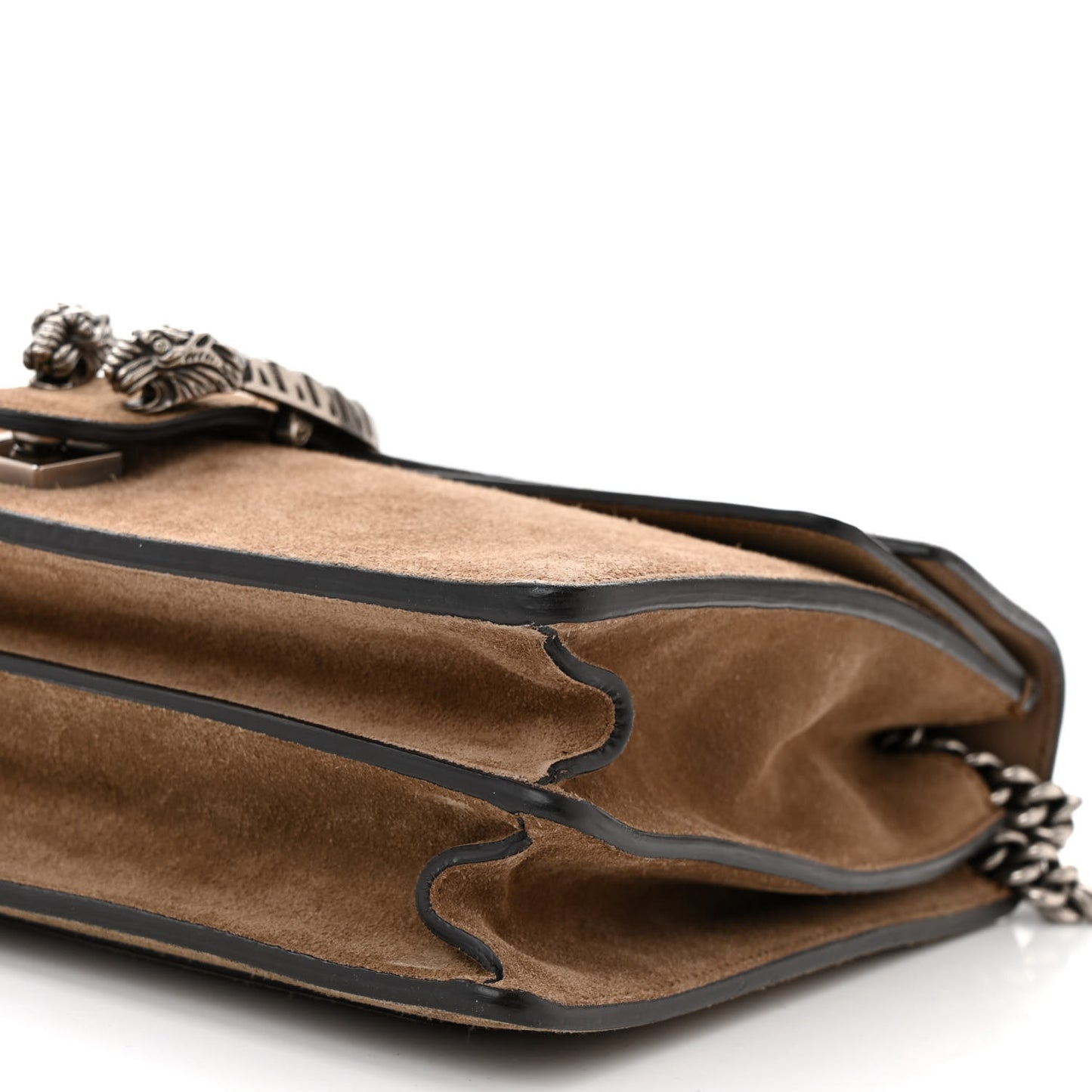 Suede Medium Dionysus Shoulder Bag Taupe
