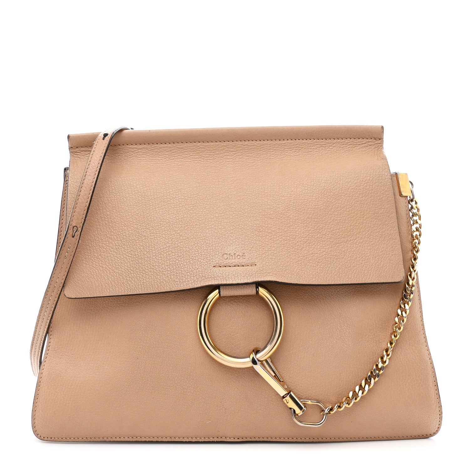 Chloe Calfskin Medium Faye Shoulder Bag Biscotti Beige 1 of 14