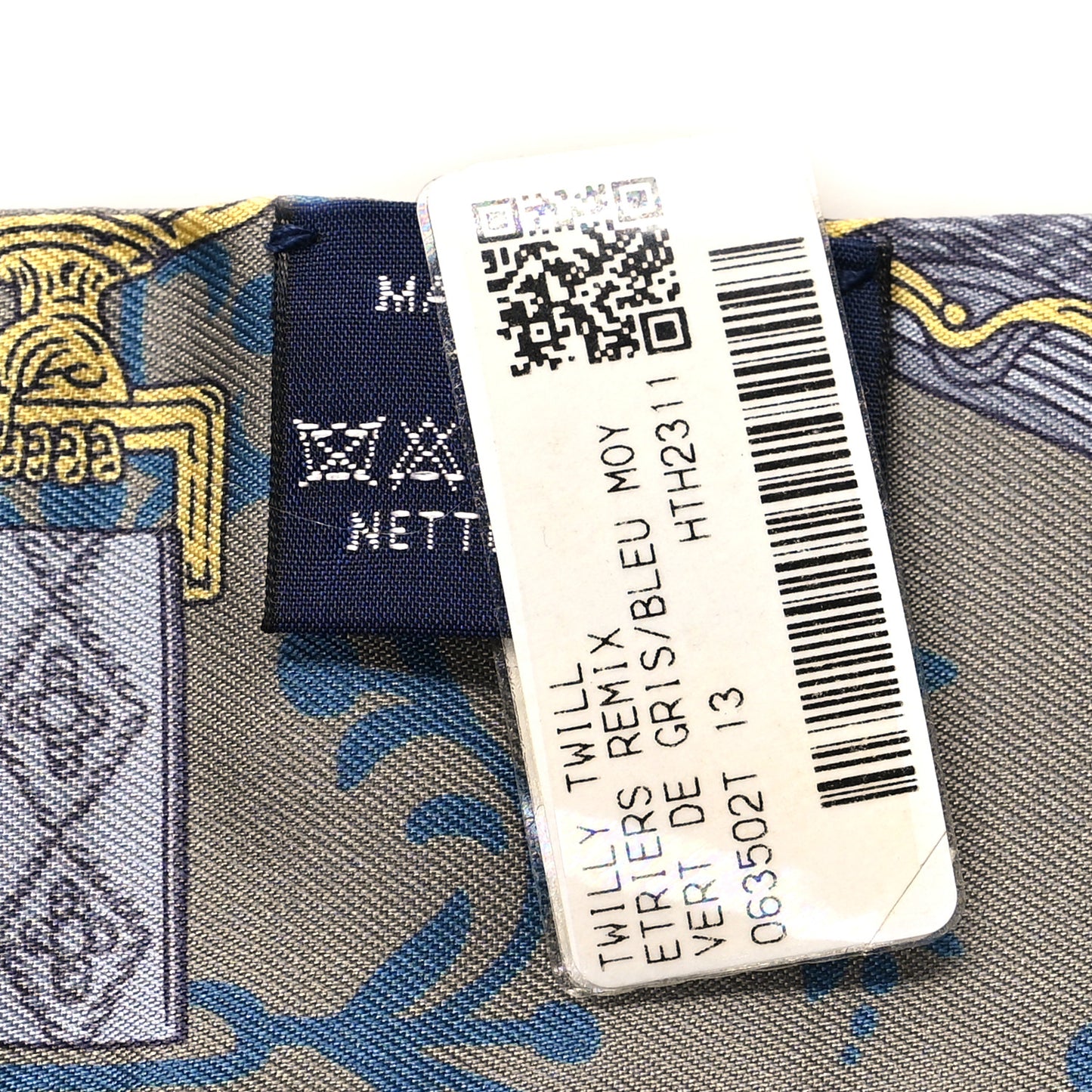 Silk Etriers Remix Twilly Vert De Gris Bleu Moyen