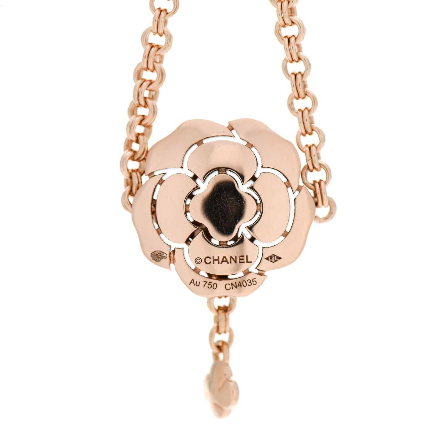 18K Rose Gold Diamond Extrait de Camelia Bracelet