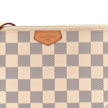 Louis Vuitton Damier Azur Double Zip Pochette 9 of 12