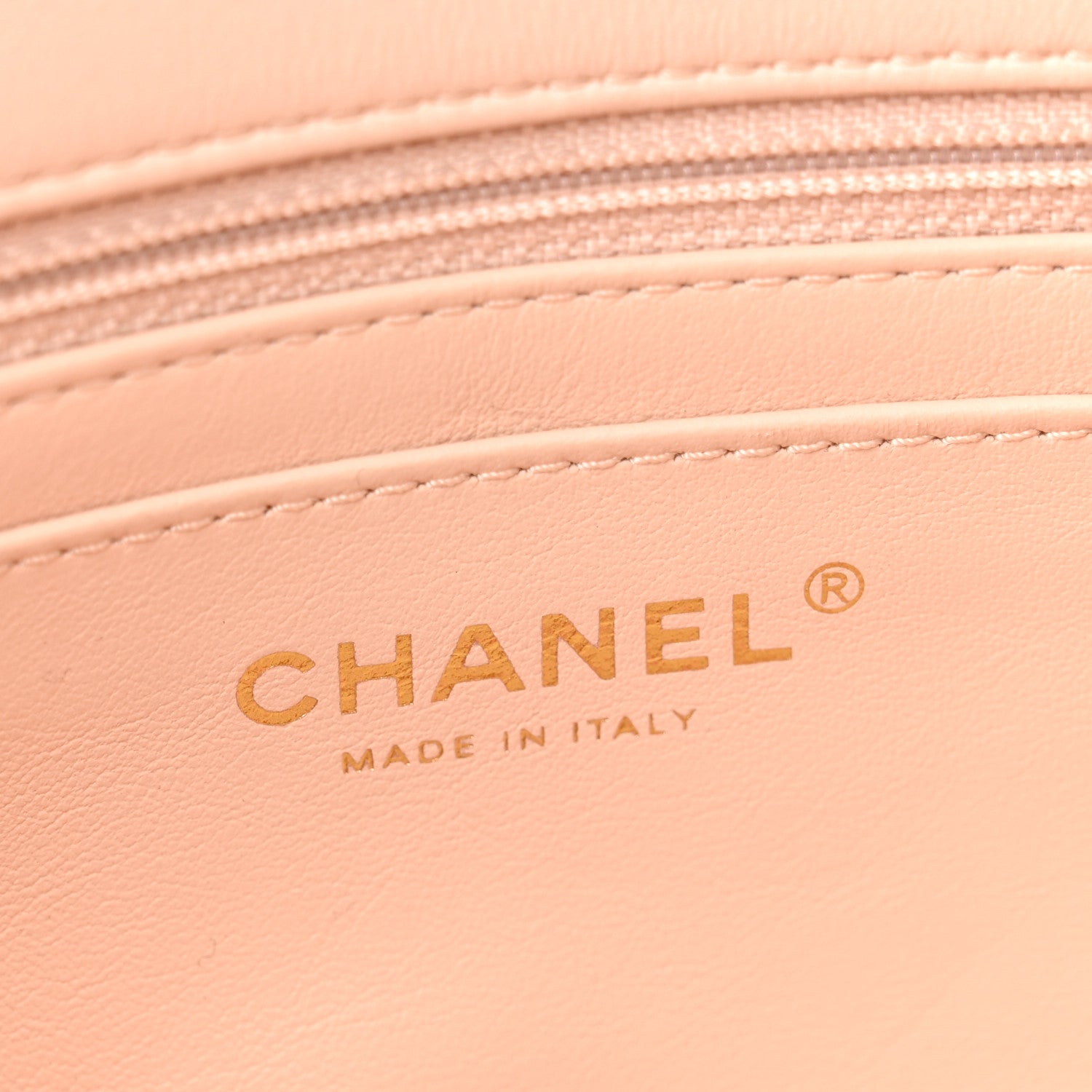 Chanel Lambskin Quilted Mini Rectangular Pearl Crush Flap Light Beige 6 of 11