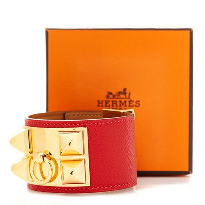Hermes Epsom Collier de Chien CDC Bracelet S Rouge Vif 8 of 8