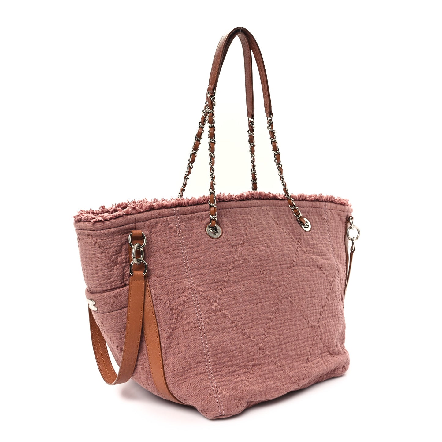 Canvas Small Double Face Shopping Tote Pink
