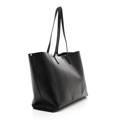 Saint Laurent Vintage Calfskin Perforated East West Shopping Tote Black 4 of 21