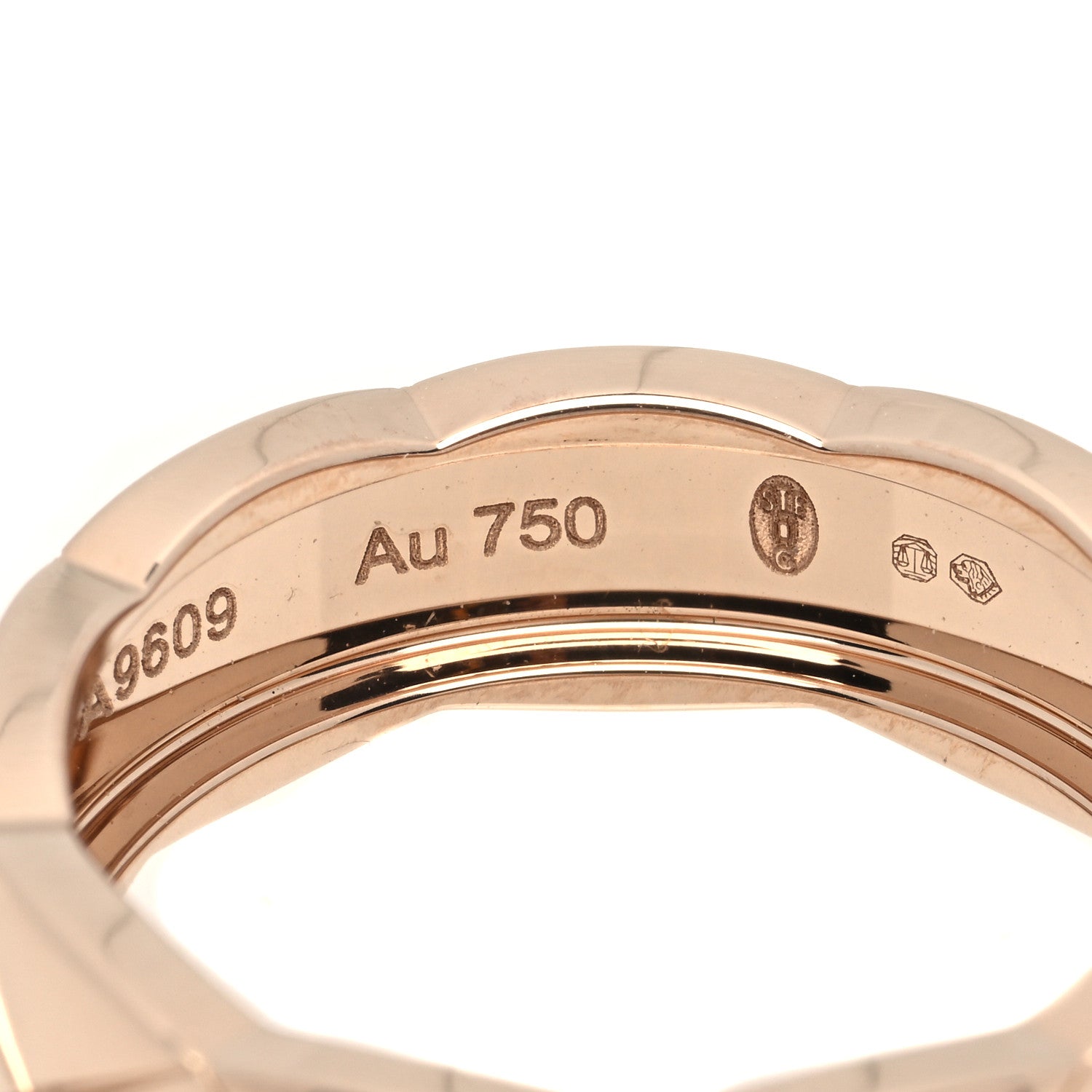 Chanel 18K Beige Gold Small Coco Crush Ring 57 8 5 of 6