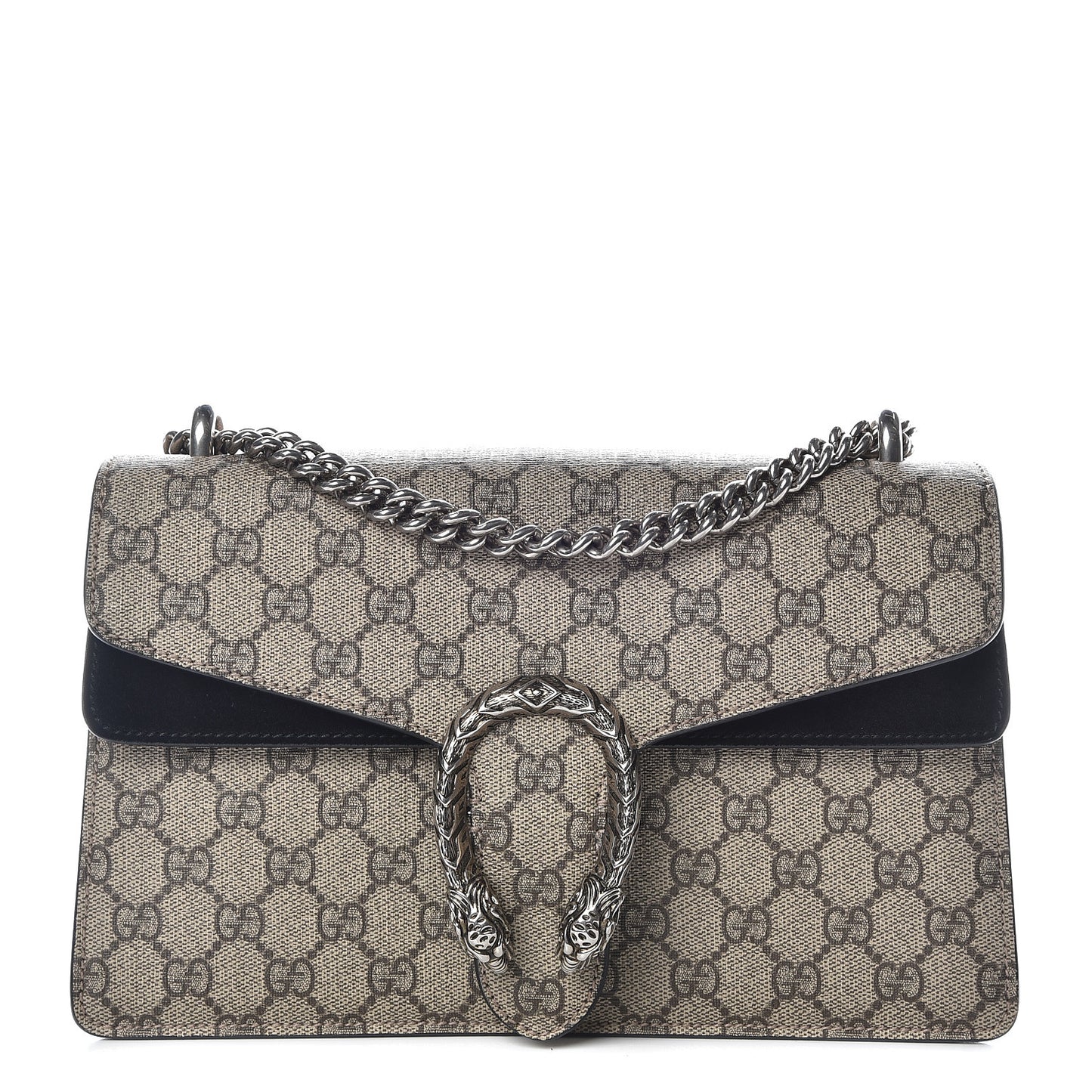GG Supreme Monogram Small Dionysus Shoulder Bag Black