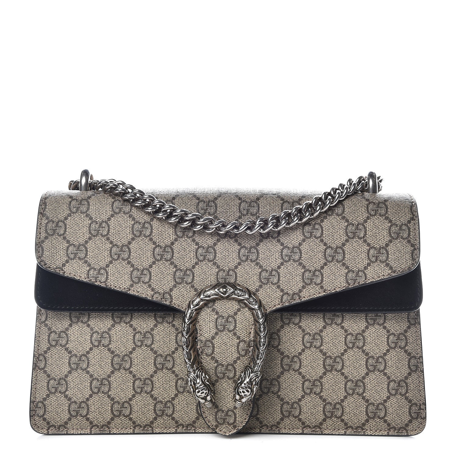 Gucci GG Supreme Monogram Small Dionysus Shoulder Bag Black 1 of 13
