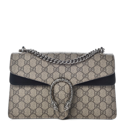 Gucci GG Supreme Monogram Small Dionysus Shoulder Bag Black 1 of 13