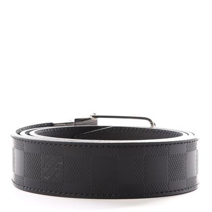Louis Vuitton Damier Infini Calfskin 40mm Boston Belt 95 38 Black 2 of 6