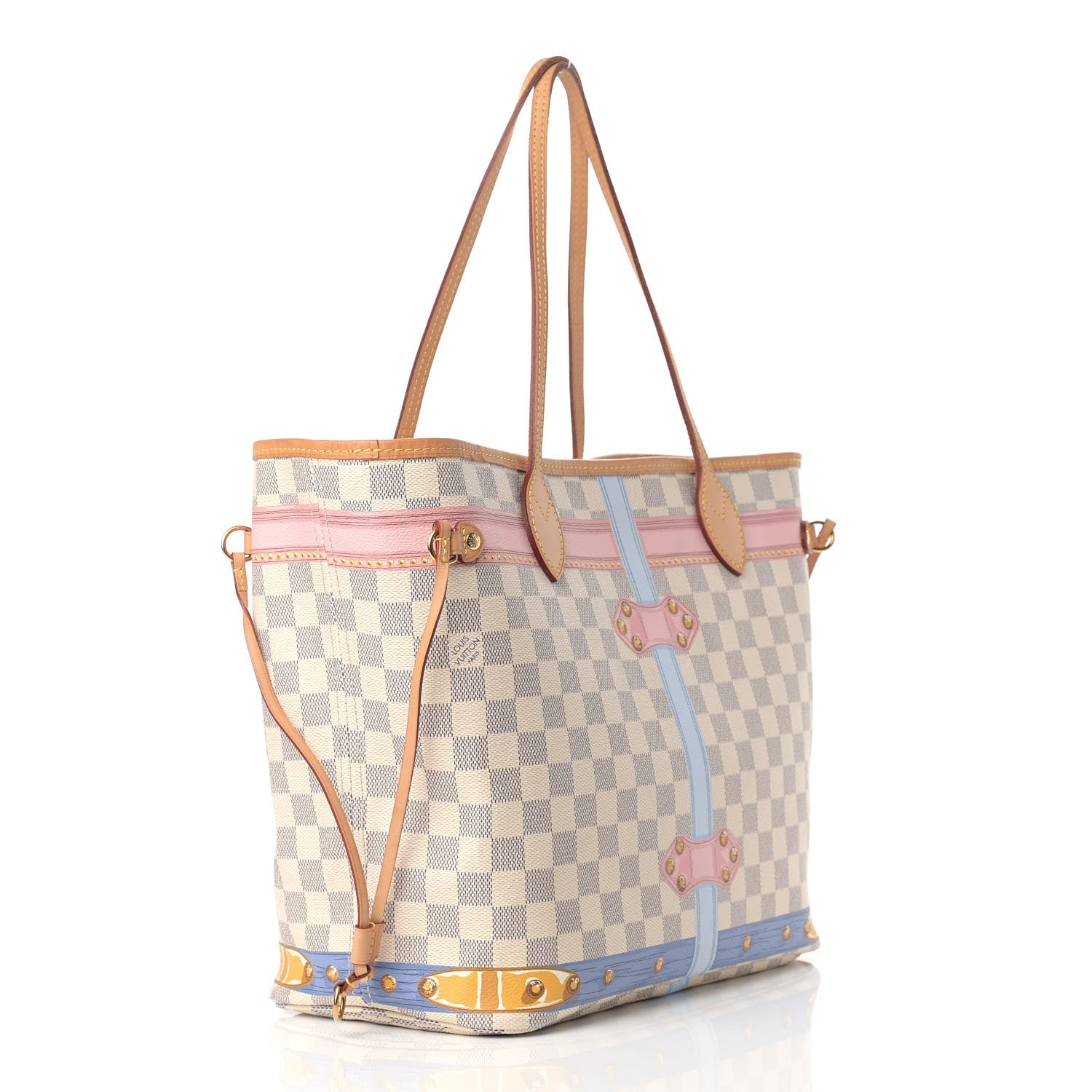 Louis Vuitton Damier Azur Summer Trunks Neo Neverfull MM 3 of 16
