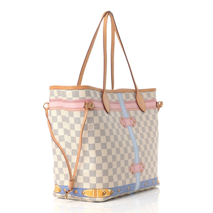 Louis Vuitton Damier Azur Summer Trunks Neo Neverfull MM 3 of 16