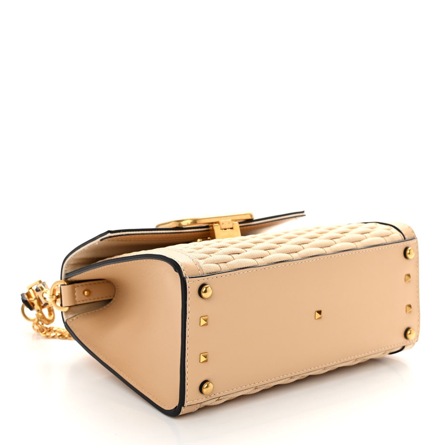 Valentino Garavani Woven Straw Small VSling Top Handle Satchel Naturale 4 of 9