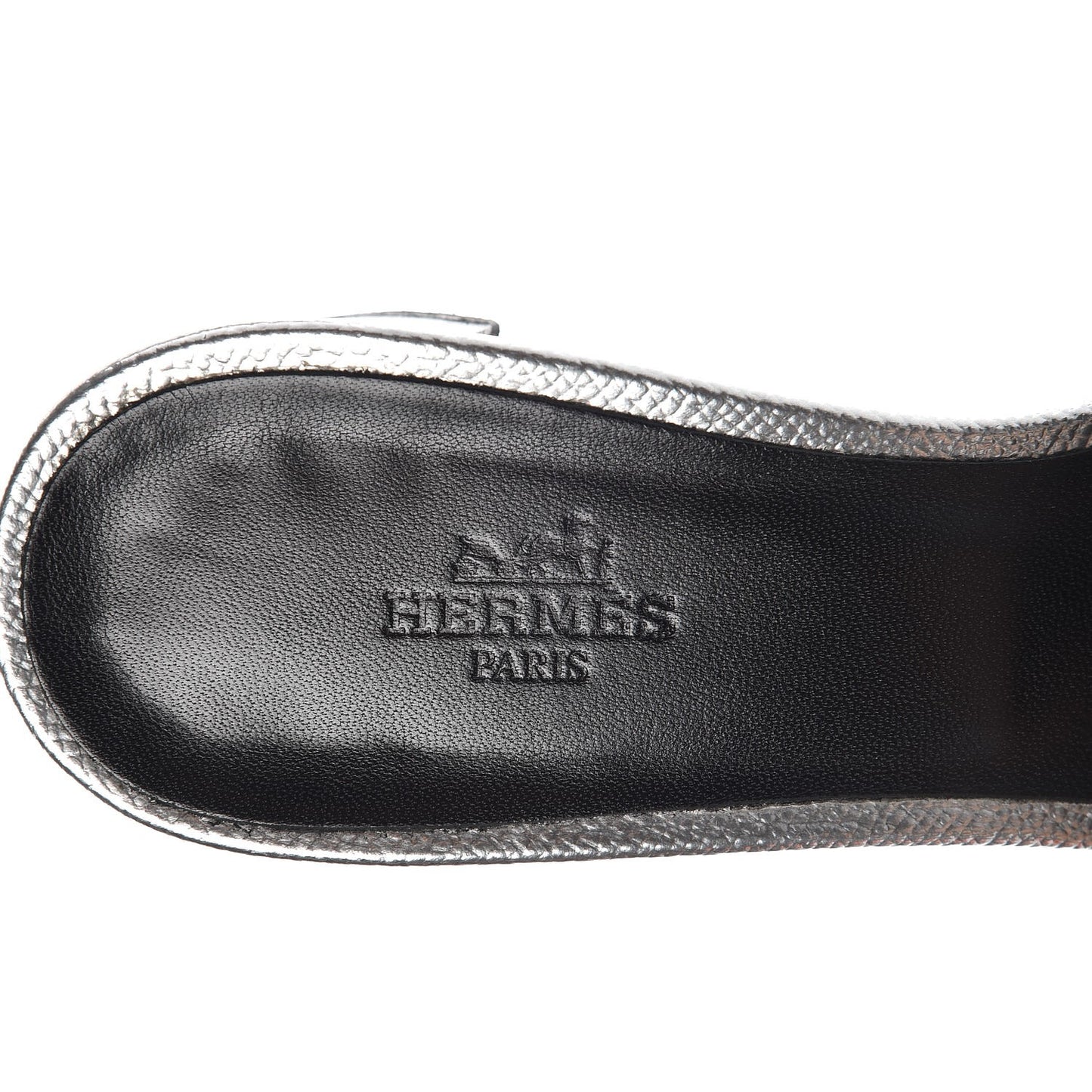 Metallic Epsom Oasis Sandals 38 Argent
