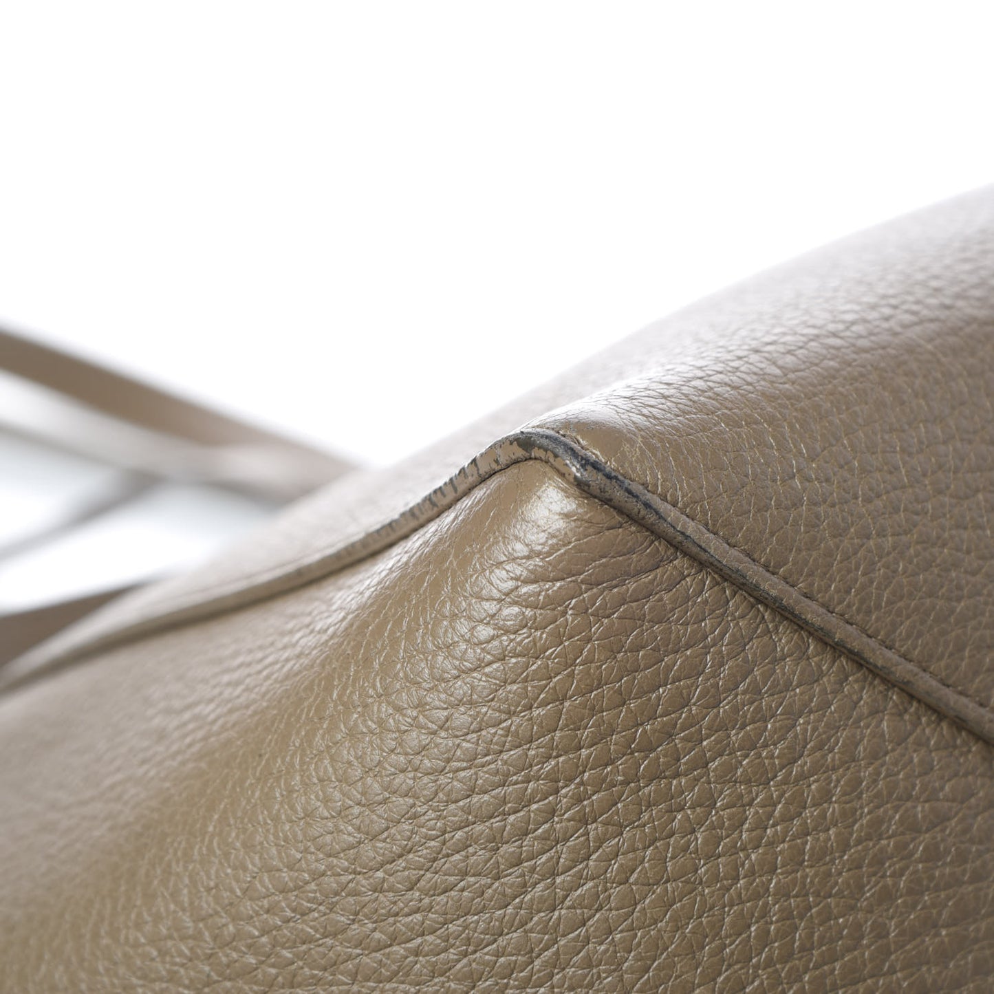 Soft Grained Calfskin Small Belt Cabas Phantom Taupe