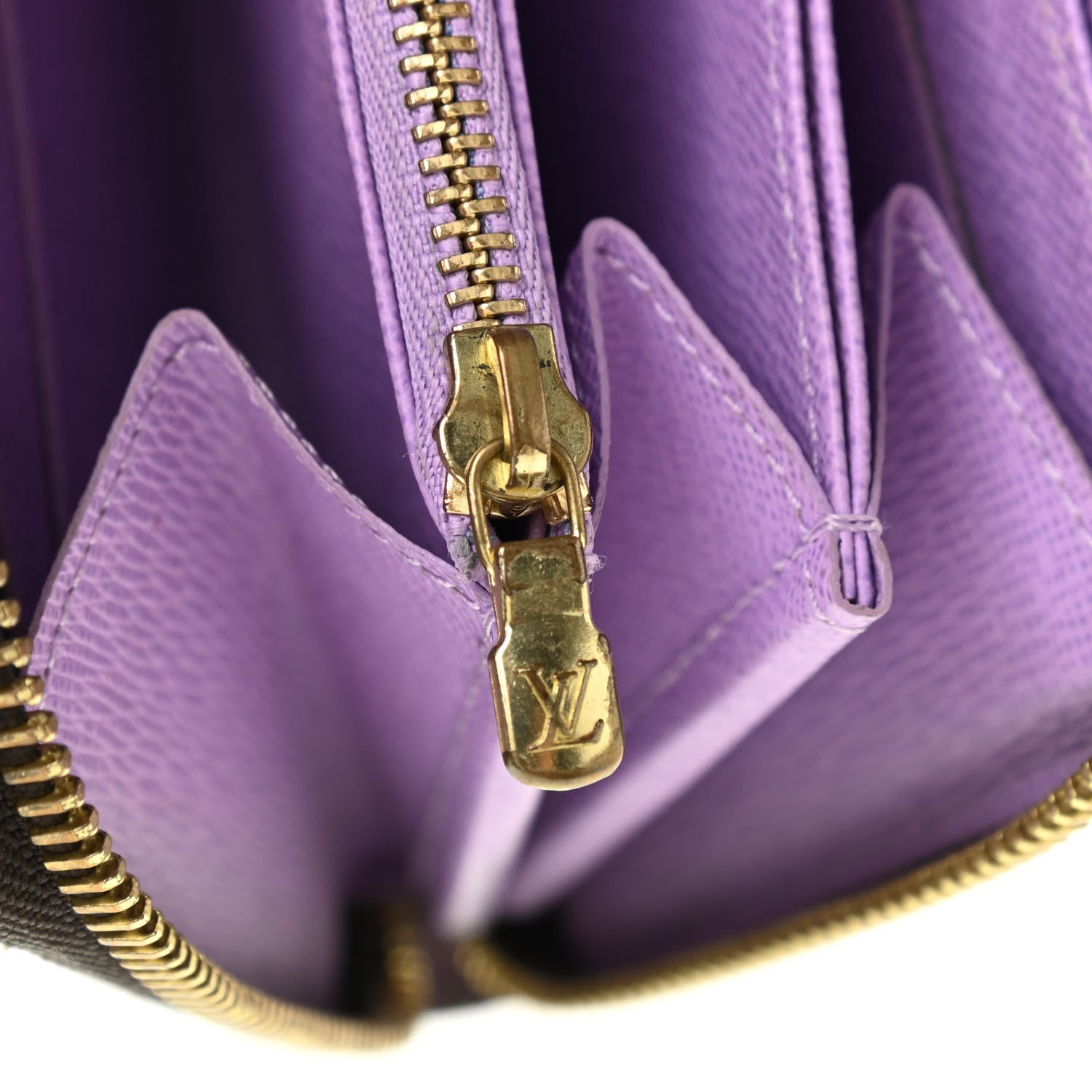 Louis Vuitton Damier Ebene Illustre Zippy Wallet Violet 10 of 12