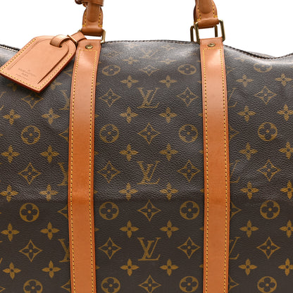 Louis Vuitton Monogram Keepall Bandouliere 55 7 of 9