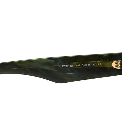 Loewe Acetate Oval Anagram Sunglasses LW40146I Green 6 of 7