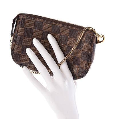 Louis Vuitton Damier Ebene Mini Pochette Accessories 2 of 9