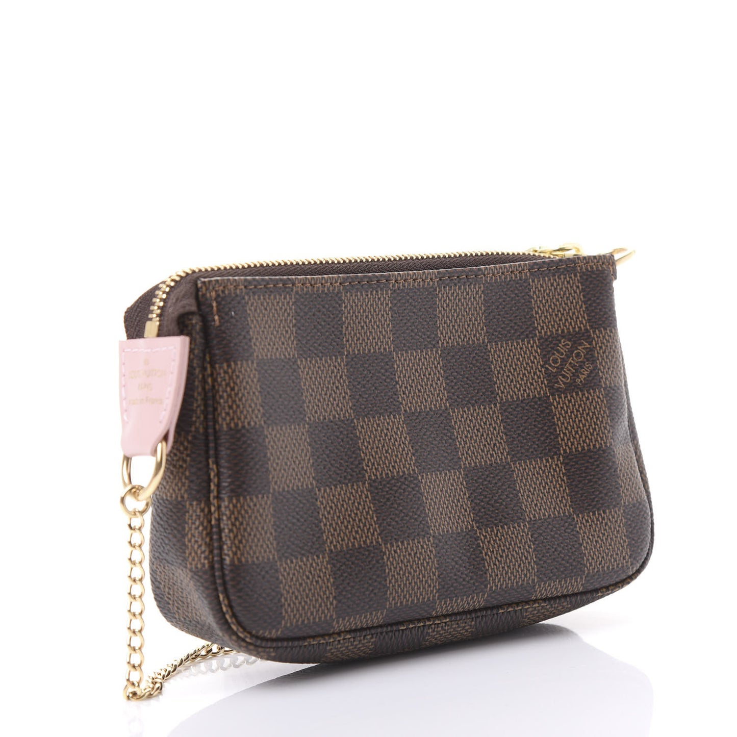 Damier Ebene 2020 Christmas Animation Big Wheel Mini Pochette Accessories Rose Ballerine