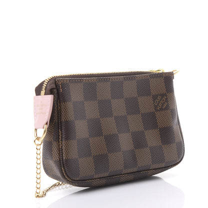 Louis Vuitton Damier Ebene 2020 Christmas Animation Big Wheel Mini Pochette Accessories Rose Ballerine 3 of 11