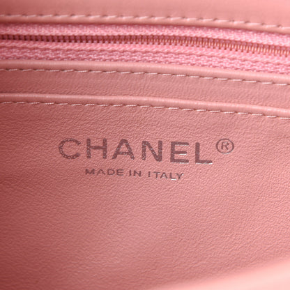 Chanel Patent Calfskin Quilted Mini Rectangular Flap Light Pink 5 of 11