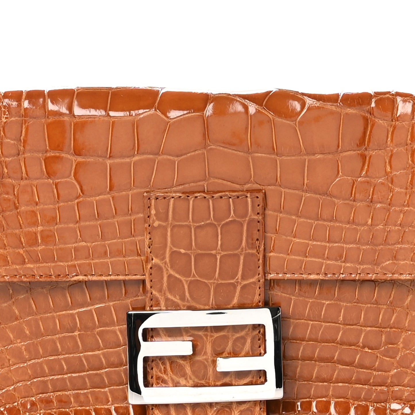 Crocodile Baguette Brown