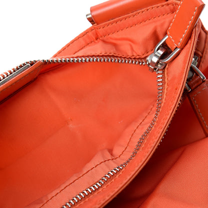 Prada Nylon Vela Flat Messenger Bag Papaya 6 of 11