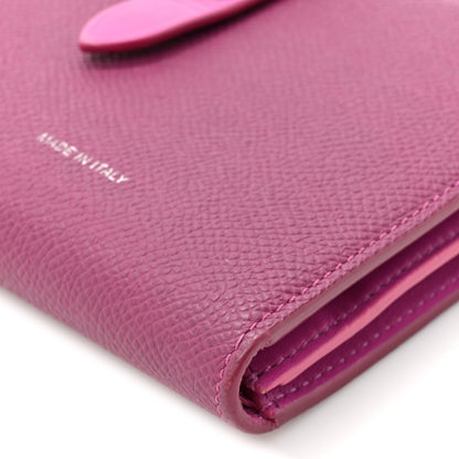 Celine Grained Calfskin Medium Multifunction Strap Wallet Magenta 10 of 11